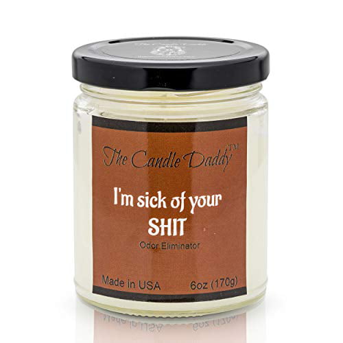 Citrus Odor Smoke Remover 6 oz jar candle by The Candle Daddy 40 plus hour burn 